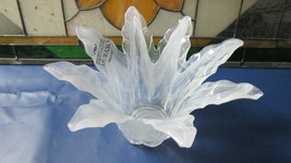 Original Murano HANDBLOWN Glass VASE Planter White - Light Blue Pick 1 - $64.67