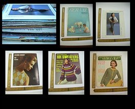 Vintage Magazine Lot Of 28 Fashion Sweater Knitting Patterns Knit Crochet Family - £51.42 GBP