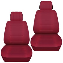 Front set car seat covers fits 1997-2020 Toyota Camry    solid burgundy - $69.99
