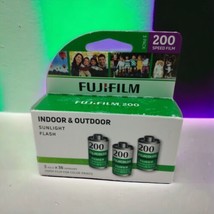 Fujifilm 200 Indoor &amp; Outdoor Sunlight Flash 35mm Film Color Prints EXP ... - £19.51 GBP