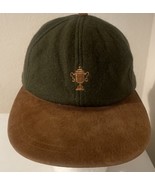 Vintage Trophy Hat Firethorn Wool Leather Strap Embroidered - €18,90 EUR