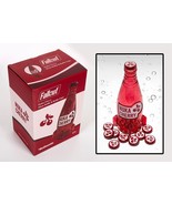 Fallout 4 Nuka Cola Cherry Glass Rocket Bottle + 10 Bottle Caps Replica Figure - £157.31 GBP