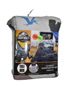 Jurassic World 2 Piece Comforter Set Twin Full 1 Pillowcase Reversible C... - $839.05 MXN