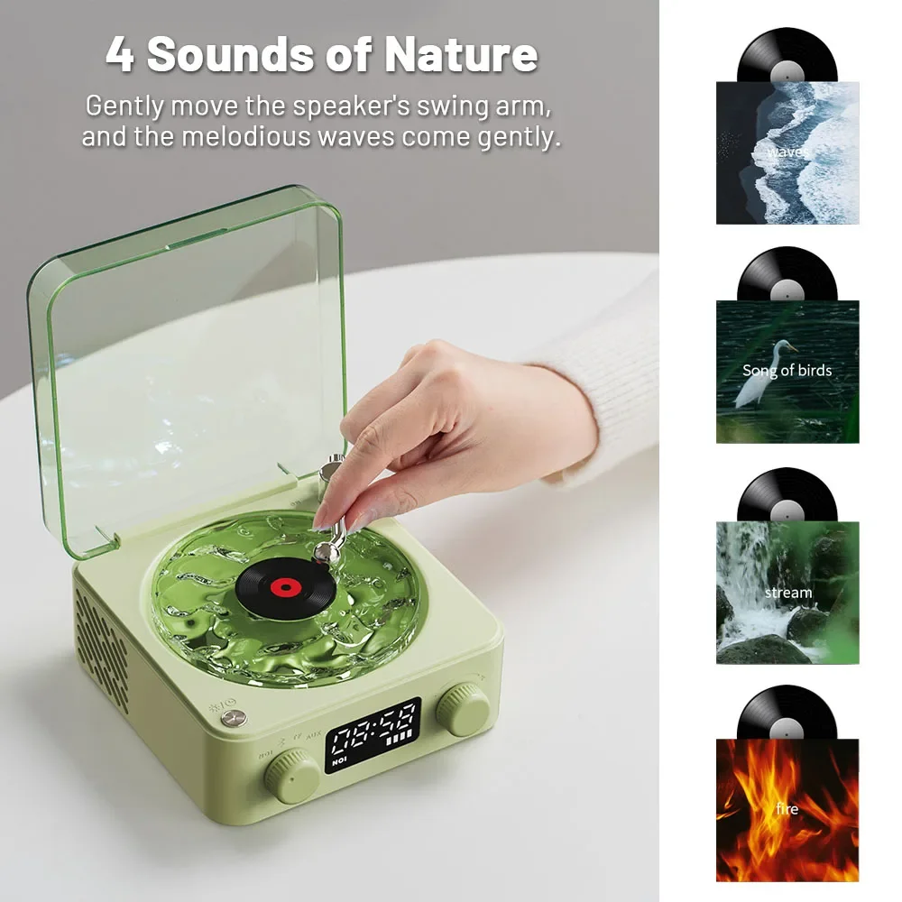 Mini Portable Retro Sleep Aid Speakers 360 Surround Sound White Noise Bluetooth  - £65.81 GBP