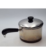 Vintage Revere Ware 3 Qt 97h Stock Pot Stainless Steel Copper Clinton USA - $62.41 CAD