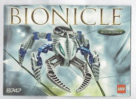 LEGO Bionicle Visorak Suukorak 8747 instruction Booklet Manual ONLY - $4.83