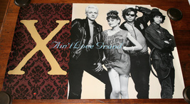 X Ain&#39;t Love Grand 1985 Elektra ORIGINAL PROMO POSTER - £15.68 GBP