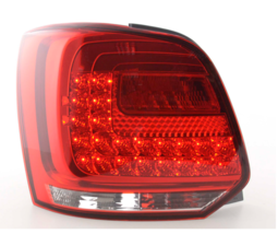 FK Pair VW Polo 6R 09+ Red Clear LED DRL Rear Lights Taillights LHD - $310.26