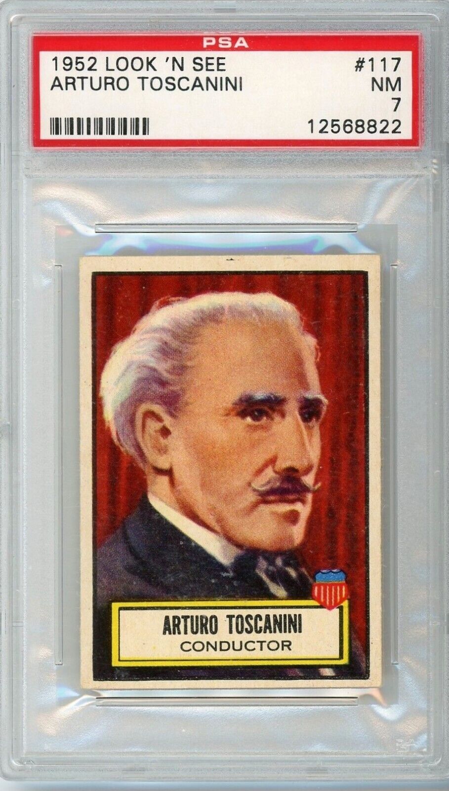 1952 Topps Look &#39;N See Arturo Toscanini #117 PSA 7 P1283 - $84.15