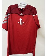 Adidas Red Houston Rockets Mesh Men’s Shirt Size Large - $34.17 CAD
