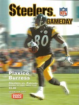 Oct 31 2004 Patriots @ Pittsburgh Steelers Program Pats W Streak 1st Brady v Ben - £233.62 GBP