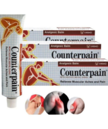 3 X Counterpain Red Warm Hot Relief Muscular Pain Massage Analgesic Balm... - €42,46 EUR