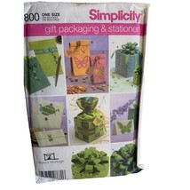 Simplicity Gift Packaging and Stationery Sewing Pattern 4800 - Uncut - £7.89 GBP