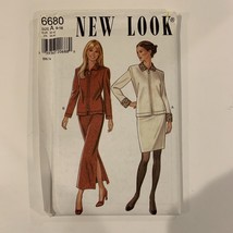 New Look Pattern 6680 Uncut Size A 6-16 Skirt Jacket - $5.94