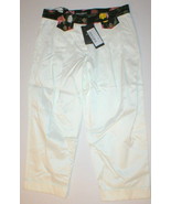 New NWT Designer 2 Womens Dolce &amp; Gabbana White Pants Crop Italy 38 Flow... - £541.24 GBP