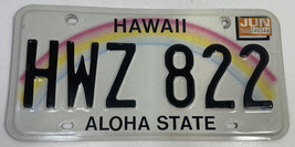 Vintage Hawaii License Plate,  Aloha State Jun 1998 - £15.72 GBP