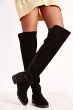 Union Bay Barb Womens Over The Knee Black Boots Sz 6 9 - £54.66 GBP