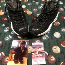 Allen Iverson 76ers Autographed Signed paar Reebok Shoes photo proof JSA COA - £651.81 GBP