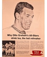 OTTO GRAHAM&#39;S - Tea The Hot Refresher - All Star Game - 1961 Vintage Pri... - $9.44