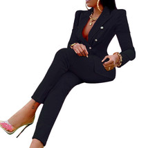 Long Sleeve Blazer Pants Suit - £58.42 GBP