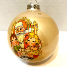 Vintage 1980 Campbell Kids Glass Christmas Ball Ornament 3.5 inch - £10.86 GBP
