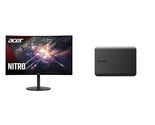 Acer Nitro 34&quot; QHD 3440 x 1440 1500R Curved PC Gaming Monitor AMD FreeSy... - $468.34