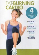 GAIAM FAT BURNING CARDIO 4 DVD SET THE METHOD &amp; QUICKFIX WORKOUTS NEW DANCE - $14.50