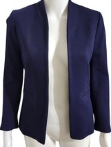 J Crew Going Out Blazer Navy Blue Jacket 0 Stretch Twill Preppy Career O... - $53.59 CAD