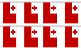 Tonga 12x18 Bunting String Flag Banner (8 Flags) House Banner Double Sti... - £11.86 GBP