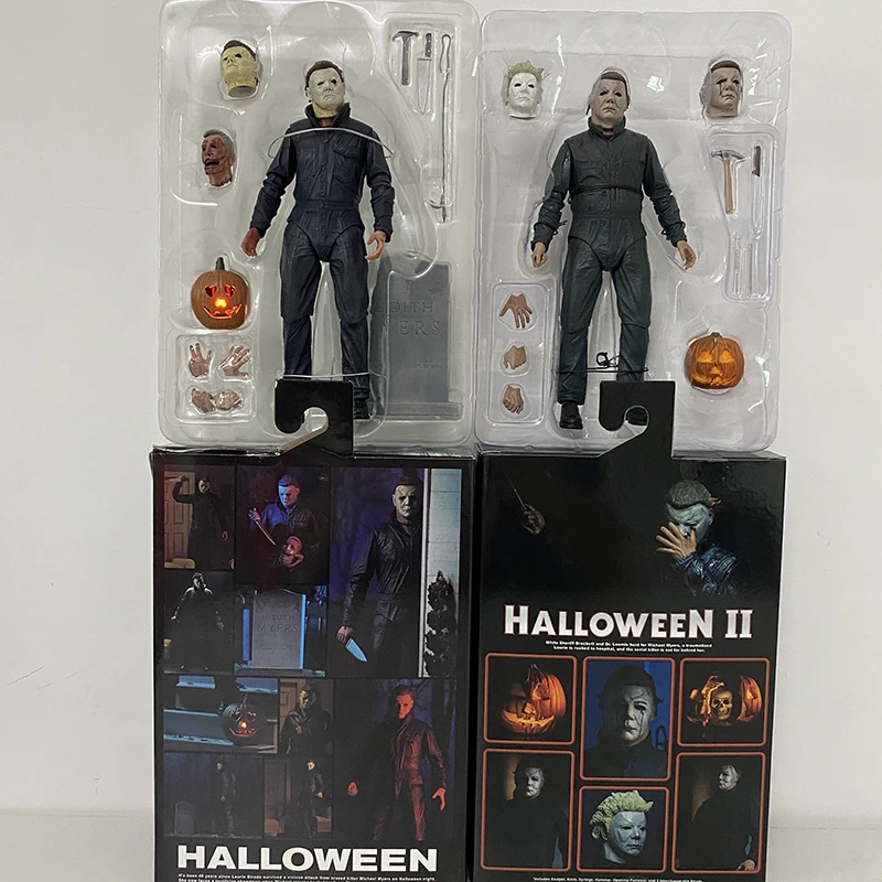 Michael Myers Action Figure NECA Halloween Ultimate Toy Pumpkin With Led Light - £36.20 GBP+