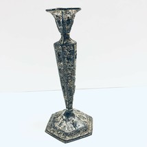 Rogers Silverplate Ornate Candlestick Holder 1633 Weighted Raised Detail... - $50.52