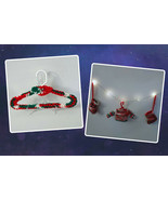 Mini Christmas Knitted Ornaments with Red and Green Kids Baby Hanger Set... - £16.51 GBP