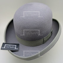 HATsanity KIDs Retro Wool Felt Formal Dura Bowler Hat - Gray - $50.00