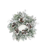 Cedar and Magnolia Leaf Wreath 22&quot;D - $1,672.22 MXN