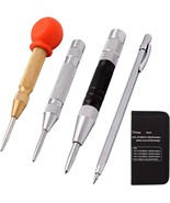 4 Pack 5 Inch And 6 Inch Automatic Center Punch Tool, Shell Carry Case - $35.95