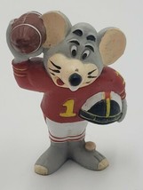 1986 Chuck E Cheese Football Advertising PVC Vintage Figure Showtime Pizza Place - £15.50 GBP