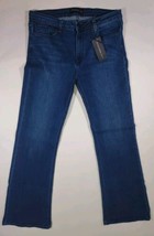 JUST BLACK Bootcut Flared Jeans 33x32.5 Dark Blue New With Tags Women&#39;s USA - $34.23