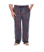 Foundry Men&#39;s Big &amp; Tall Sleep Lounge Pants 3XLT Red Navy Plaid Microfle... - £18.26 GBP