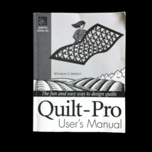 Vintage 90s Quilt Pro User&#39;s Manual Window&#39;s Version 1996 Paperback - £9.51 GBP