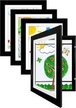 Americanflat 10X12.5 Kids Art Frame - Front Loading Picture Frame - Set Of 4 - - £60.22 GBP