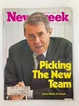 VTG Newsweek Magazine December 13 1976 Cyrus Vance Picking The New Team - £9.63 GBP