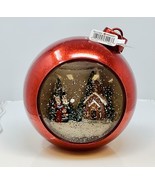 Roman Victorian Church and Carolers 7 Inch Acrylic Glitter Snow Globe Or... - $28.95