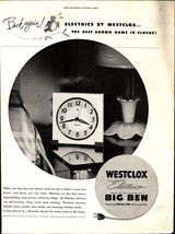 1946 Old Magazine Print Ad, Westclox Big Ben Alarm Clock, For Rising Generation! - £21.85 GBP