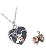 Lucky Elephant Locket Necklace Sterling Silver Customize for - £145.64 GBP