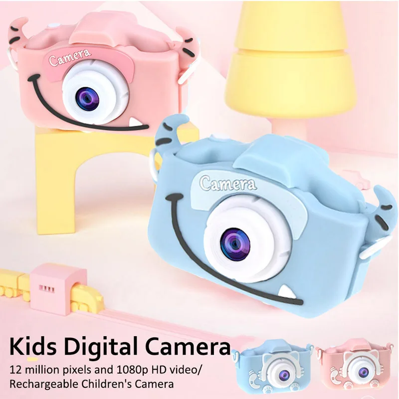 Children&#39;s Camera Waterproof 1080P HD Screen Camera 2000W Pixels Video Toy Kids - £13.56 GBP+