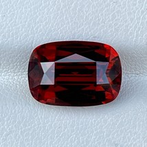 Natural Reddish Orange Zircon 12.12 Cts Cushion Cut Loose Gemstone - £1,246.99 GBP