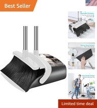 Effortless Cleaning with Long Handle Broom &amp; Dustpan Set – Toothed Dustpan - $756.61 MXN