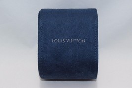 Louis Vuitton Blu Navy Viaggio Custodia Orologio Box Autentico Suede 2016 Nuovo - £60.46 GBP