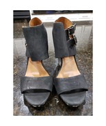 Arturo Chiang Sandal Women&#39;s Size 8.5M Black Leather Strappy Double Ankl... - $40.62 CAD