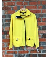 NWT Chaps Active Pineapple Yellow Navy Blue Jacket Drawstring S Ralph La... - €25,67 EUR